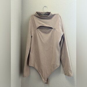 Worn once Size large tan bodysuit by express.​​​